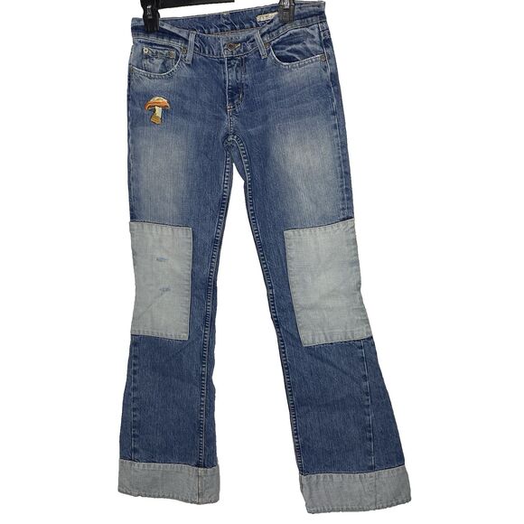 Vtg CHIP & PEPPER Y2K Jeans The 4 Creeping Low Rise Bootcut Women 26 Blue Cotton - Picture 1 of 12